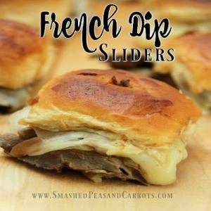 Easy French Dip Sliders Recipe - Smashed Peas & Carrots_image