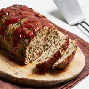Chard and Raisin Meatloaf with Sweet and Tangy Glaze_image