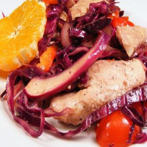 Chicken and Red Vegetable Stir-Fry_image