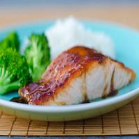 Pan-Seared Salmon with Soy Mustard Glaze_image