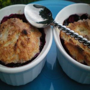 Blueberry Cobblers For Two - 4 Ww Points Recipe - Dessert.Genius Kitchen_image