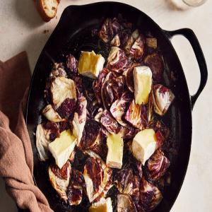 Pan-Seared Radicchio With Soft Cheese image