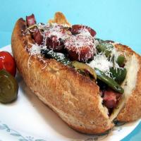 Sausage and Peppers Sandwiches image