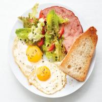 Ham and Eggs with Greens image