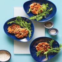 Salmon Cakes with Greens image