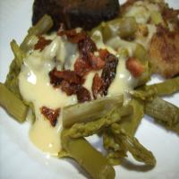Cecily's Amish Asparagus in a Bacon-Cheese Sauce image
