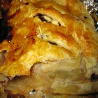 Apple-Cranberry Puff Pastry Strudel Slices_image