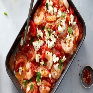 Baked Greek Shrimp With Tomatoes and Feta_image