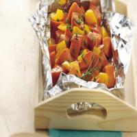 Grilled Sweet Potato and Pepper Foil Pack_image