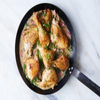 Skillet Chicken With Rhubarb image