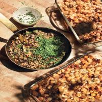 Whole Wheat Stuffing with Pancetta, Chestnuts, and Parmesan image