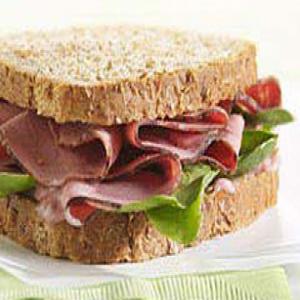 Deli Beef & Raspberry Mayo Sandwich image