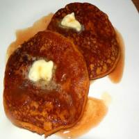 Pumpkin Pancakes with Spiced Cider Syrup_image