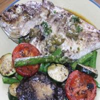 Snapper Fillets With Herb and Caper Butter image