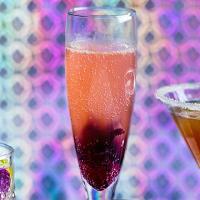 Hibiscus & prosecco cocktail image