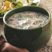 Mushroom-Spinach Cream Soup image
