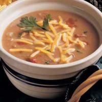 Southwestern Refried Bean Soup image