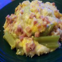 Baked Celery With Cheese and Ham image