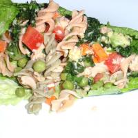 Easy Salmon Brown Rice Pasta Salad_image