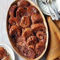 Chocolate bread & butter pudding image