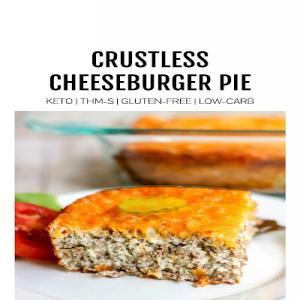 Crustless Cheeseburger Pie | Easy, Keto, Slow Cooker, THM_image