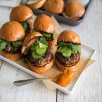 Asian Sliders with Gochujang Mayo and Quick Pickles_image