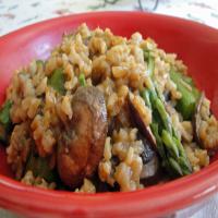 Risotto With Asparagus and Porcini Mushrooms image