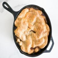 Peach and Brown Butter Skillet Pie_image