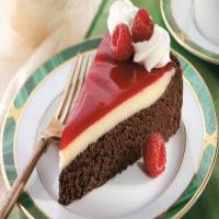 Raspberry-Glazed Double Chocolate Dessert image