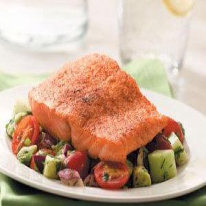 Salmon with Vegetable Salsa Recipe_image