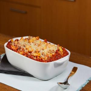 Easy Cheese-Topped Meatball Casserole image