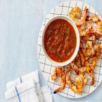 Grilled Shrimp with Smoky Grilled Tomato Cocktail Sauce_image