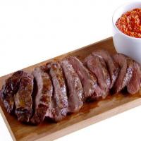 Flat Iron Steak with Piquillo Pepper Pesto image