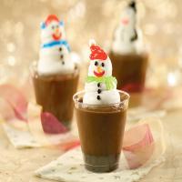 Snowman Pudding Cups image