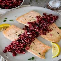 Baked Salmon with Cranberry Relish_image