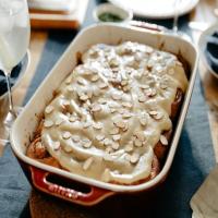 Apple Butter Rolls with Honey Marzipan Frosting image