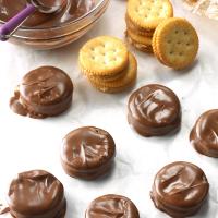 Dipped Peanut Butter Sandwich Cookies image