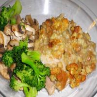 Chicken thighs and stuffing bake_image