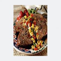 Spicy Meatloaf with Olive Salsa_image