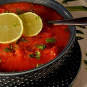 Spicy Tequila-Lime Tomato Soup_image