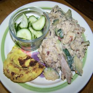 Indonesian Coconut Rice With Chicken and Zucchini image