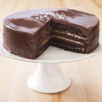 Chocolate-Caramel Layer Cake Recipe - (3.7/5) image