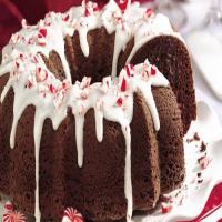 Fudgy Peppermint Truffle Chocolate Cake image
