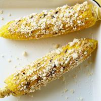 Grilled Corn on the Cob with Spicy Mayo, Lime, and Cheese_image