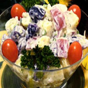Red, White, & Blue Potato Salad_image