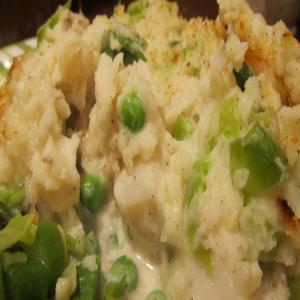 Sea Scallop and Cod Pie Topped With Mashed Potatoes image