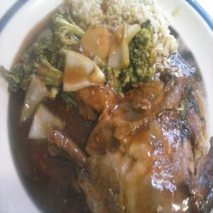 Crock pot Polynesian Chicken & Veggies & rice_image