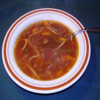 Hearty Beef Vegetable Soup with Noodles_image