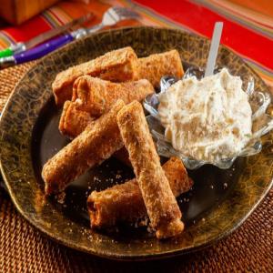 Pumpkin Pie Egg Rolls with Cardamom Whipped Cream image