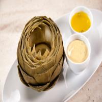 Easy Steamed Artichokes with Tarragon Butter_image